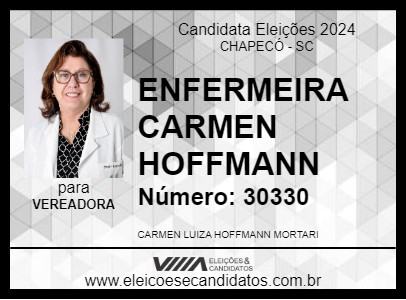 Candidato ENFERMEIRA CARMEN HOFFMANN 2024 - CHAPECÓ - Eleições