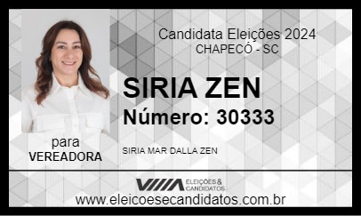 Candidato SIRIA ZEN 2024 - CHAPECÓ - Eleições