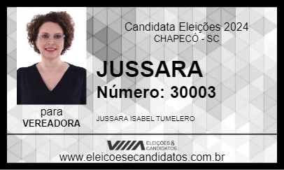 Candidato JUSSARA 2024 - CHAPECÓ - Eleições