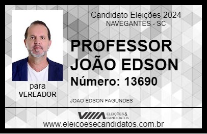 Candidato PROFESSOR JOÃO EDSON 2024 - NAVEGANTES - Eleições