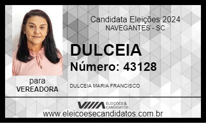 Candidato DULCEIA 2024 - NAVEGANTES - Eleições