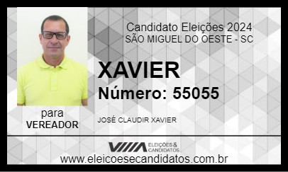 Candidato XAVIER 2024 - SÃO MIGUEL DO OESTE - Eleições