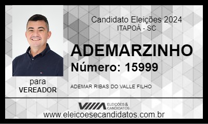 Candidato ADEMARZINHO 2024 - ITAPOÁ - Eleições