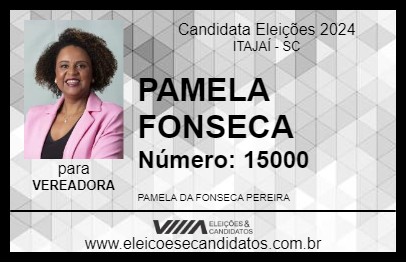 Candidato PAMELA FONSECA 2024 - ITAJAÍ - Eleições