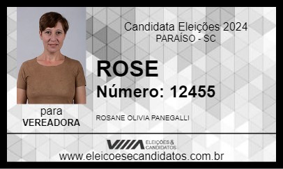 Candidato ROSE 2024 - PARAÍSO - Eleições