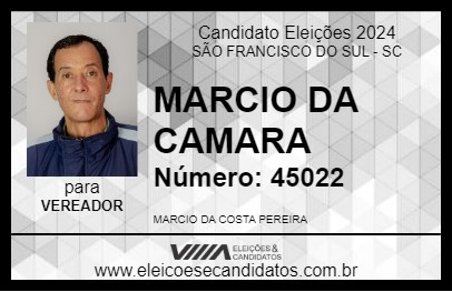 Candidato MÁRCIO PANCHO 2024 - SÃO FRANCISCO DO SUL - Eleições