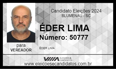 Candidato ÉDER LIMA 2024 - BLUMENAU - Eleições