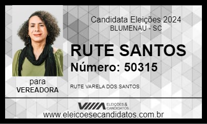 Candidato RUTE SANTOS 2024 - BLUMENAU - Eleições