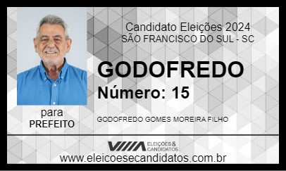 Candidato GODOFREDO 2024 - SÃO FRANCISCO DO SUL - Eleições