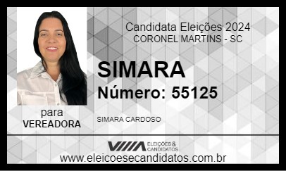 Candidato SIMARA 2024 - CORONEL MARTINS - Eleições