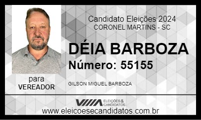 Candidato DÉIA BARBOZA 2024 - CORONEL MARTINS - Eleições