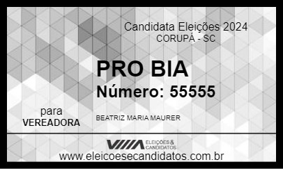 Candidato PRO BIA 2024 - CORUPÁ - Eleições