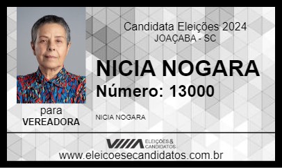 Candidato NICIA NOGARA 2024 - JOAÇABA - Eleições