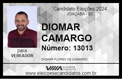 Candidato DIOMAR CAMARGO 2024 - JOAÇABA - Eleições