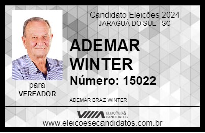 Candidato ADEMAR WINTER 2024 - JARAGUÁ DO SUL - Eleições