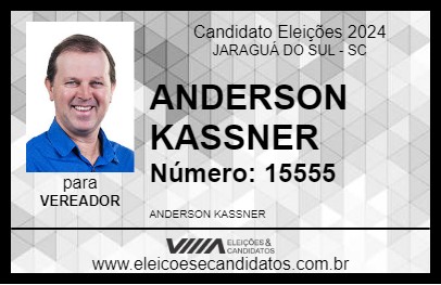 Candidato ANDERSON KASSNER 2024 - JARAGUÁ DO SUL - Eleições