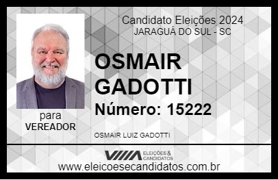 Candidato OSMAIR GADOTTI 2024 - JARAGUÁ DO SUL - Eleições