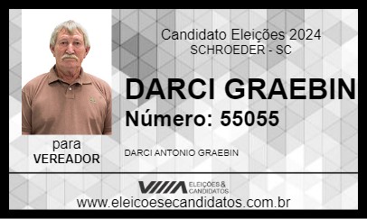 Candidato DARCI GRAEBIN 2024 - SCHROEDER - Eleições