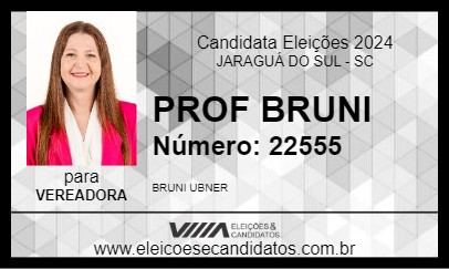 Candidato PROFESSORA BRUNI 2024 - JARAGUÁ DO SUL - Eleições