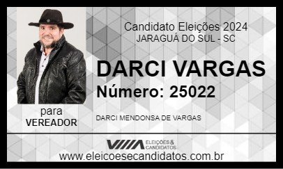 Candidato DARCI VARGAS 2024 - JARAGUÁ DO SUL - Eleições