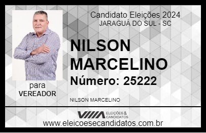 Candidato NILSON MARCELINO 2024 - JARAGUÁ DO SUL - Eleições