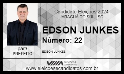 Candidato EDSON JUNKES 2024 - JARAGUÁ DO SUL - Eleições