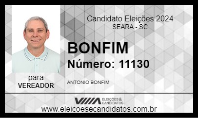 Candidato BONFIM 2024 - SEARA - Eleições