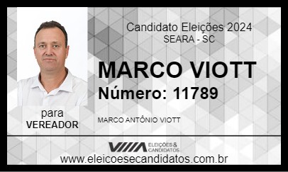 Candidato MARCO VIOTT 2024 - SEARA - Eleições