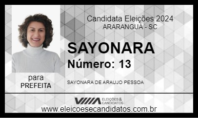 Candidato SAYONARA 2024 - ARARANGUÁ - Eleições