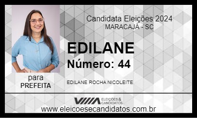 Candidato EDILANE  2024 - MARACAJÁ - Eleições