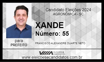 Candidato XANDE 2024 - AGRONÔMICA - Eleições