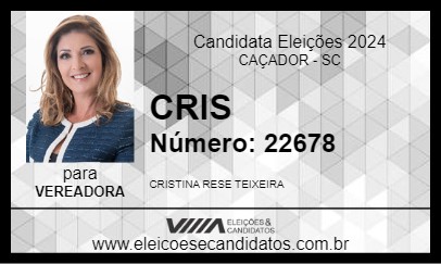 Candidato CRIS 2024 - CAÇADOR - Eleições