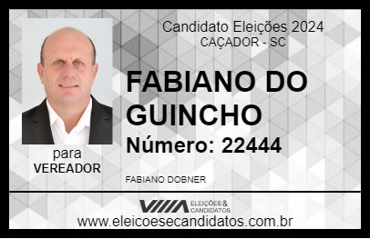 Candidato FABIANO DO GUINCHO 2024 - CAÇADOR - Eleições