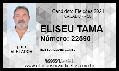 Candidato ELISEU TAMA 2024 - CAÇADOR - Eleições