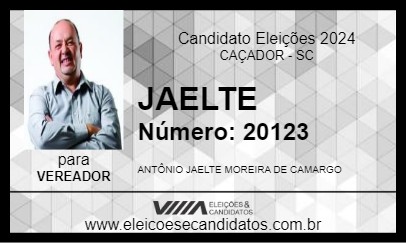 Candidato JAELTE 2024 - CAÇADOR - Eleições