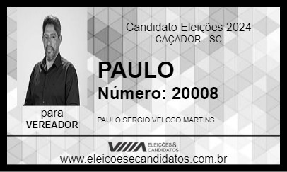 Candidato PAULO 2024 - CAÇADOR - Eleições