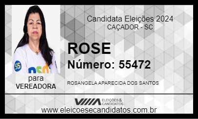 Candidato ROSE 2024 - CAÇADOR - Eleições