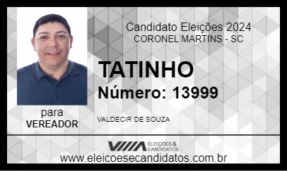 Candidato TATINHO 2024 - CORONEL MARTINS - Eleições