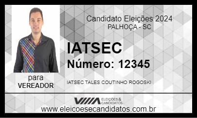 Candidato IATSEC 2024 - PALHOÇA - Eleições