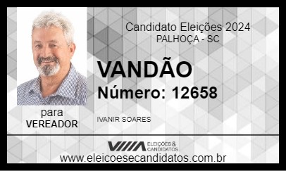 Candidato VANDÃO 2024 - PALHOÇA - Eleições