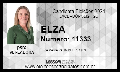 Candidato ELZA 2024 - LACERDÓPOLIS - Eleições