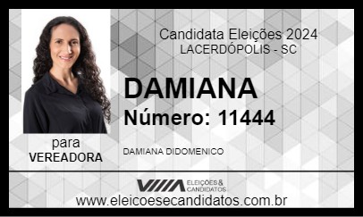 Candidato DAMIANA 2024 - LACERDÓPOLIS - Eleições