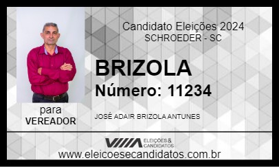 Candidato BRIZOLA 2024 - SCHROEDER - Eleições