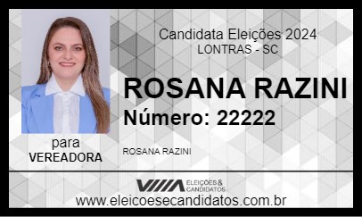 Candidato ROSANA RAZINI 2024 - LONTRAS - Eleições