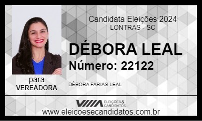 Candidato DÉBORA LEAL 2024 - LONTRAS - Eleições