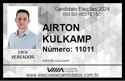 Candidato AIRTON KULKAMP 2024 - RIO DO OESTE - Eleições