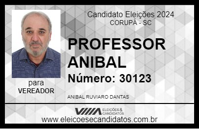 Candidato PROFESSOR ANIBAL 2024 - CORUPÁ - Eleições