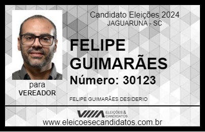 Candidato FELIPE GUIMARÃES 2024 - JAGUARUNA - Eleições