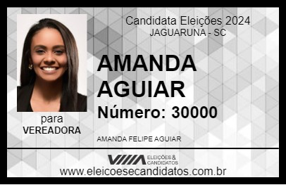 Candidato AMANDA AGUIAR 2024 - JAGUARUNA - Eleições