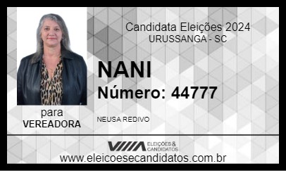 Candidato NANI 2024 - URUSSANGA - Eleições